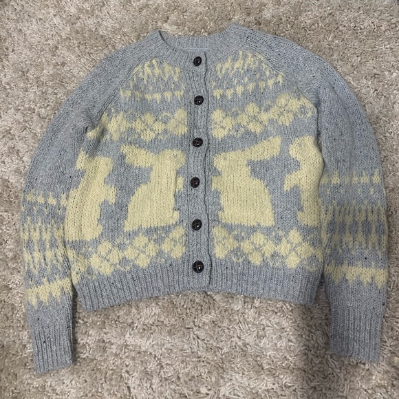 Urban outfitters kimchi blue Women's knit  sweater Bunny Easter Sweater Coquette - Picture 4 of 5